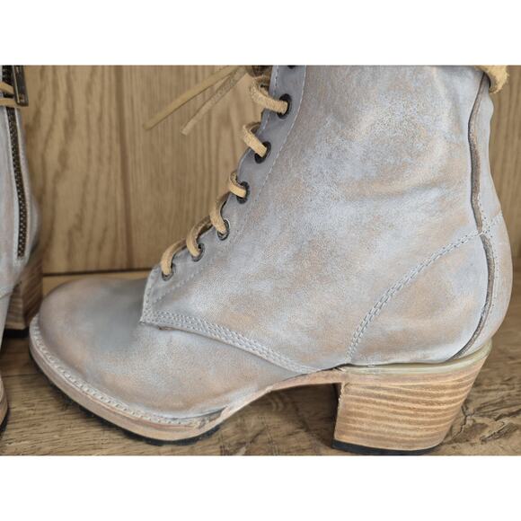 Freebird Cavalier Boots Antique Grey Size 9 Brand New Stacked Heel Leather... - Picture 8 of 16